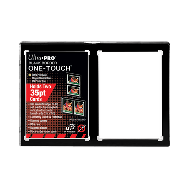 Ultra Pro - 2 Card Black Border - ONE-TOUCH Magnetic Holder