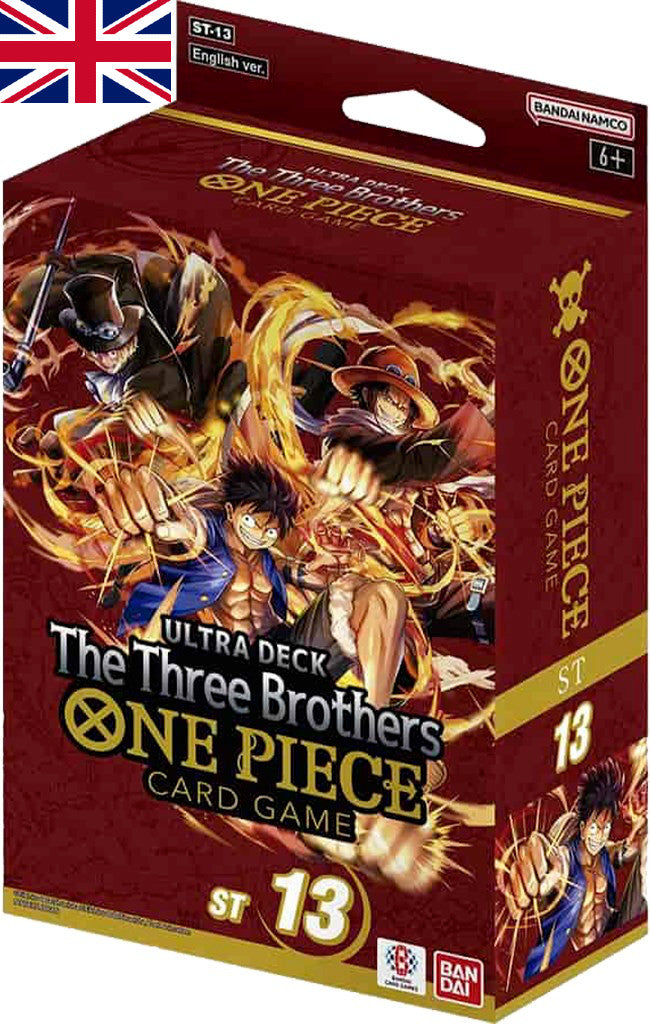 One Piece Card Game ST13 Promo Set - Luffy Sabo Ace (ST13-001, 002, 003) Seven Eleven Sealed Set