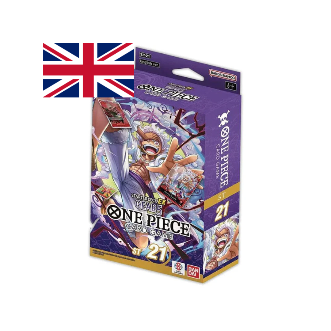 one piece card game gear 5 starter deck TCG: Luffy Ultra (ST-21) Haven Luffy takes the fight to a whole new level Bonus Pack One Piece Card