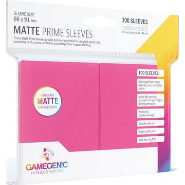 GAMEGEN!C ! 100 Protèges Cartes Prime Rose MATTE - Taille Standard