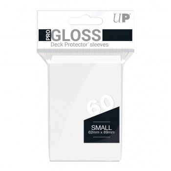 Ultra Pro - Protèges Cartes par 60 Blanc Deck Protector Small Gloss (Yu-Gi-Oh)