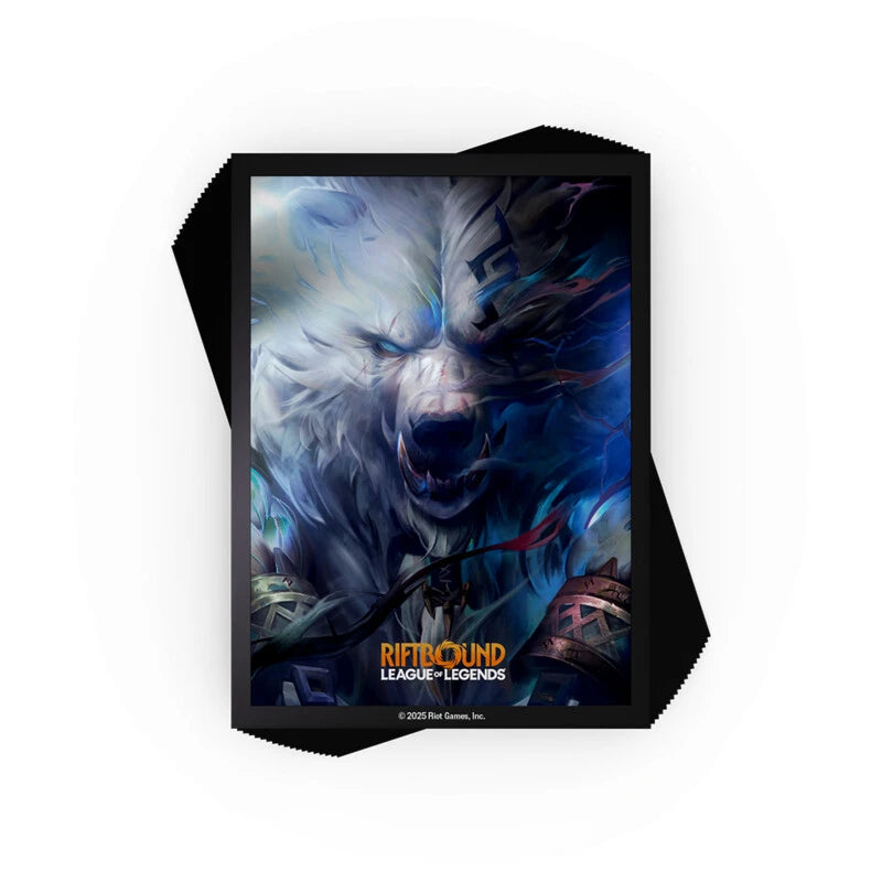 Riftbound ! League of Legends TCG - Origins "Volibear" Art Sleeves - 100 Protèges Cartes !