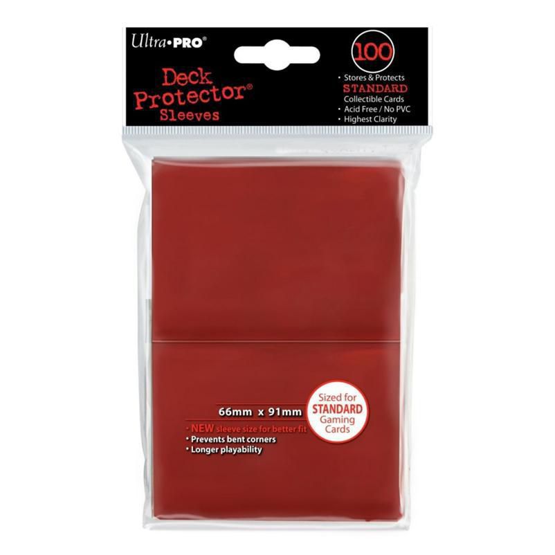 Ultra pro - Protèges Cartes Standard par 100 - Rouge !