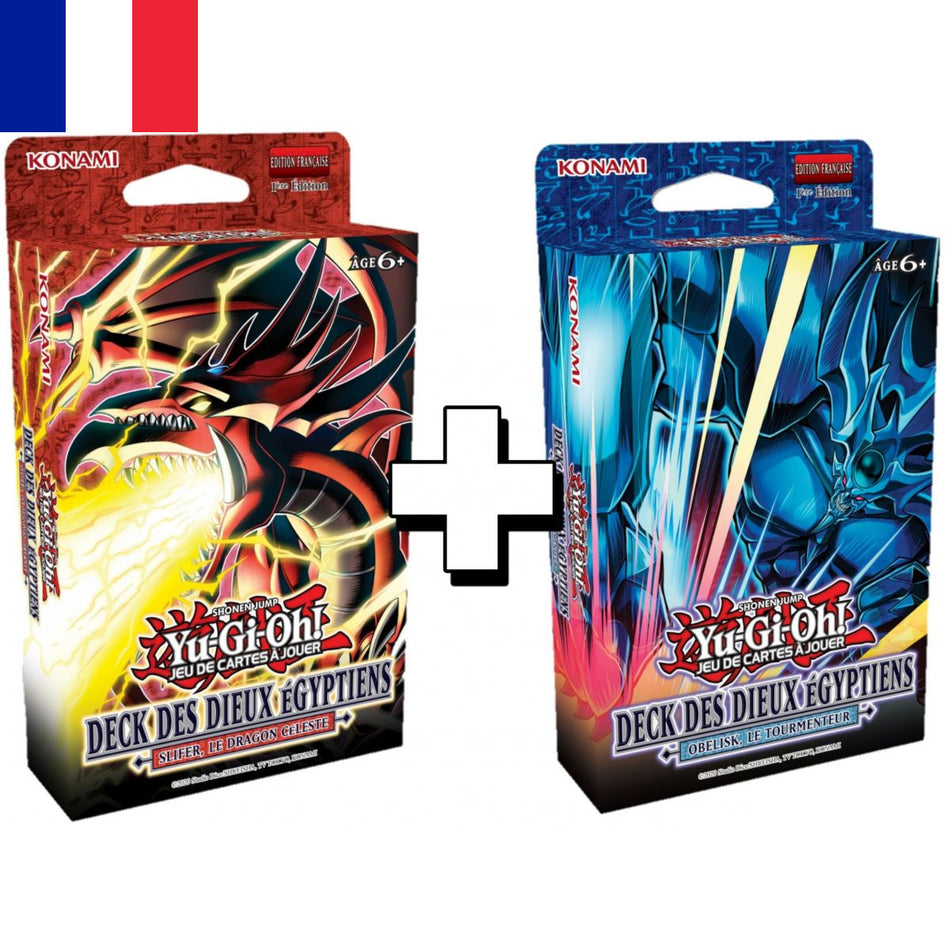 Yu-Gi-Oh ! 2 Decks de Structure - Dieux Egyptiens "Slifer & Obelisk"