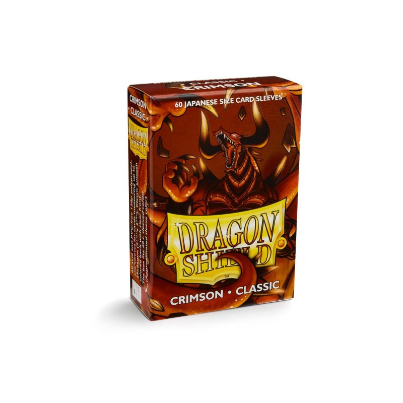 Dragon Shield ! 60 Protèges Cartes Couleur Crimson/Cramoisie Taille Small (Japonais) !