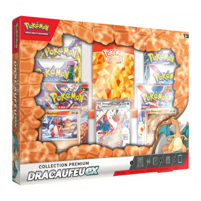 Pokémon ! Coffret 6 boosters Collection Premium "DRACAUFEU EX" Français !