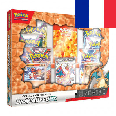 Pokémon ! Coffret 6 boosters Collection Premium "DRACAUFEU EX" Français !