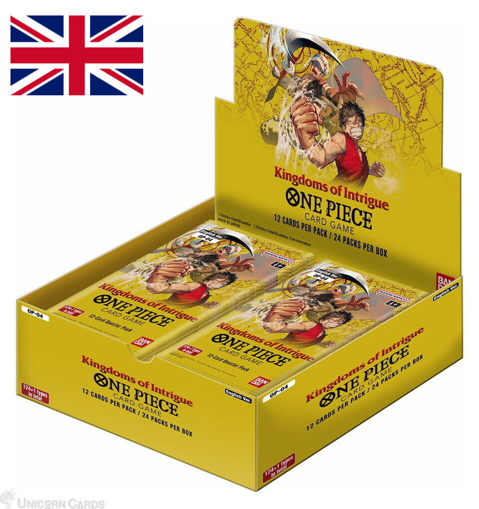 One Piece Card Game ! Display 24 Boosters OP04 Kingdoms of Intrigue version Anglaise !