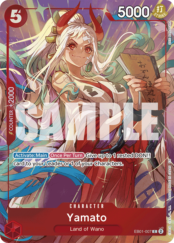 One Piece Card Game ! Carte Yamato EB01-007