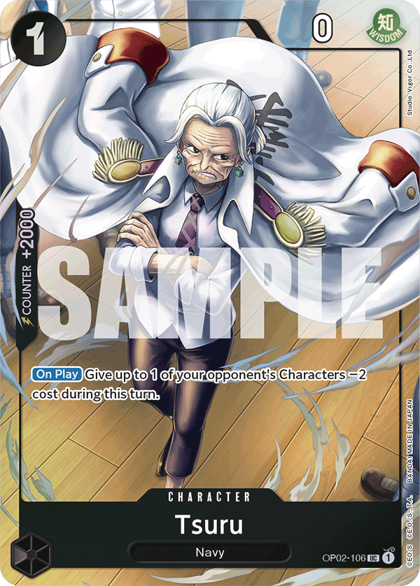 One Piece Card Game ! Carte Tsuru OP02-106