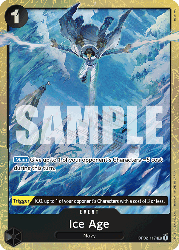 One Piece Card Game ! Carte Ice Age OP02-117