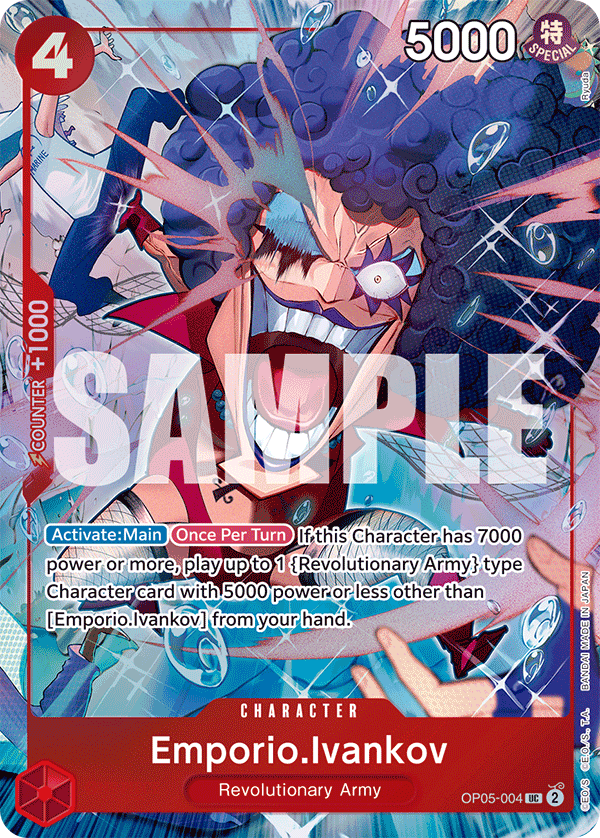 One Piece Card Game ! Carte Emporio.Ivankov OP05-004