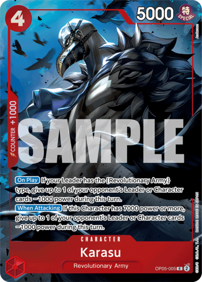 One Piece Card Game ! Carte Karasu OP05-006