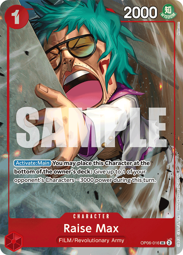 One Piece Card Game ! Carte Raise Max OP06-016