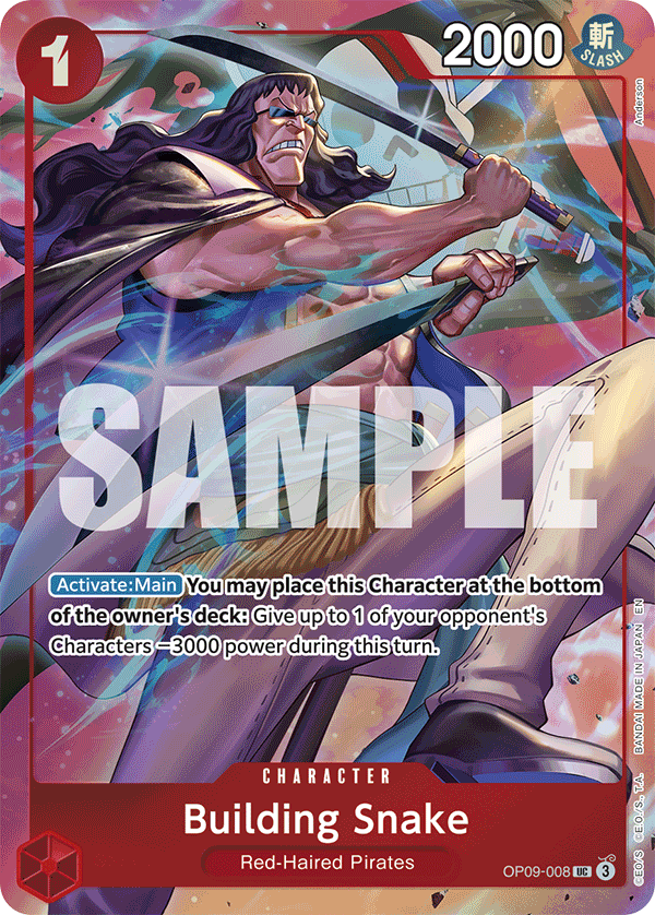 One Piece Card Game ! Carte Building Snake OP09-008