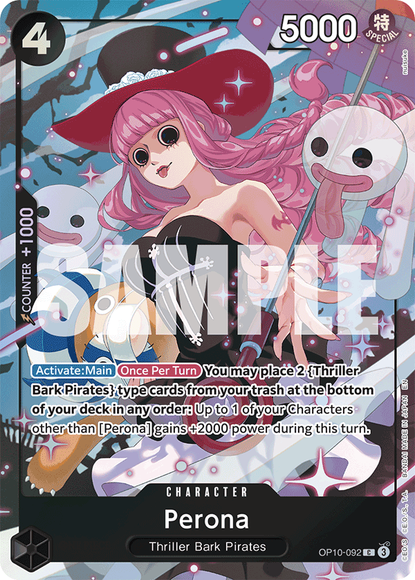 One Piece Card Game ! Carte Perona OP10-092