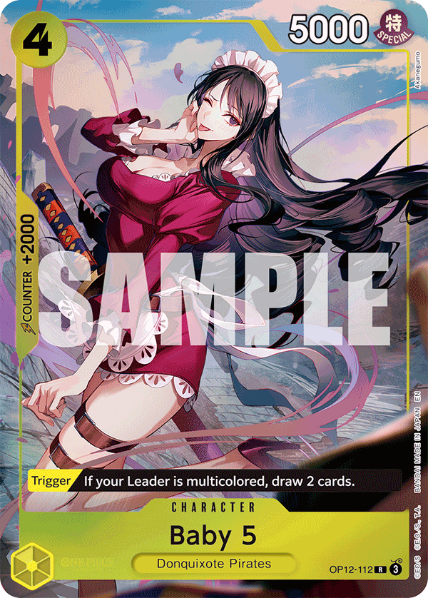 One Piece Card Game ! Carte Baby 5 OP12-112