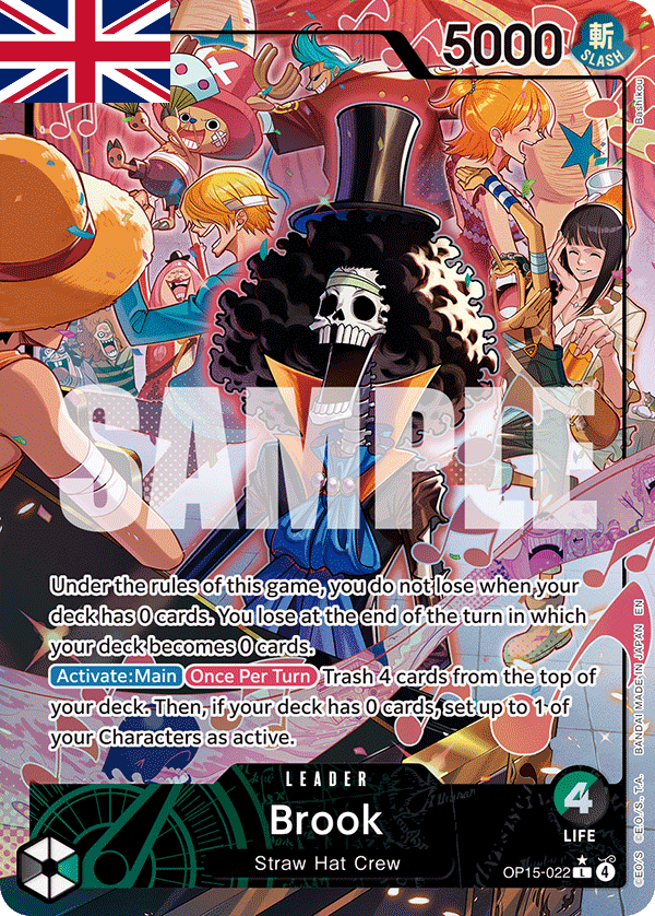 One Piece Card Game ! Carte Brook OP15-022 (Leader/AA) Anglais !
