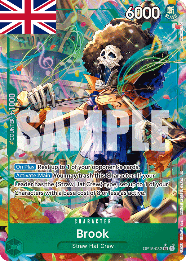One Piece Card Game ! Carte Brook OP15-032 (SR/AA) Anglais !