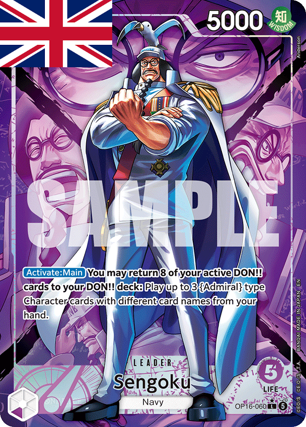 One Piece Card Game ! Carte Sengoku OP16-060 (Leader/AA) - Anglais !