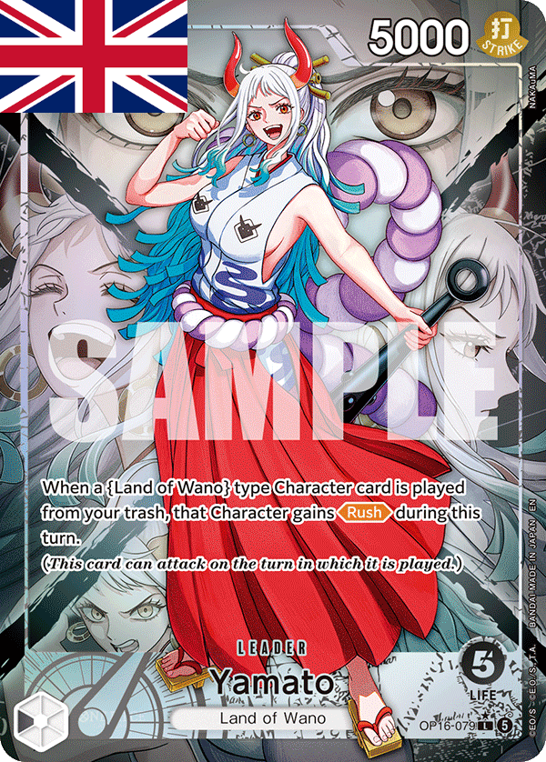 One Piece Card Game ! Carte Yamato OP16-079 (Leader/AA) - Anglais !