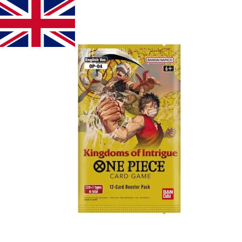 One Piece Card Game ! Booster 12 Cartes OP04 Kingdoms of Intrigue version Anglaise !