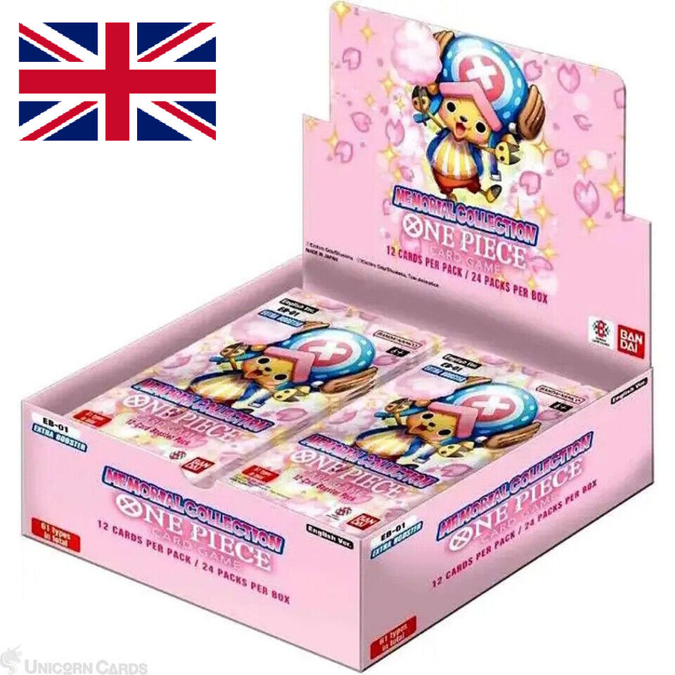 One Piece Card Game ! "Extra Booster Memorial Collection" EB01 Version Anglaise !