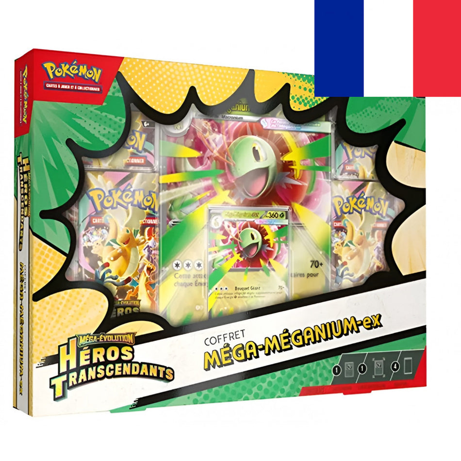 Pokémon ! Coffret ME02.5 Héros Transcendants "Méga Méganium Ex" Français !