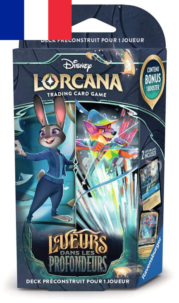 Lorcana - Deck de démarrage "Lueurs dans les Profondeurs" Chapitre 10 Judy Hopps & Robin - Français !