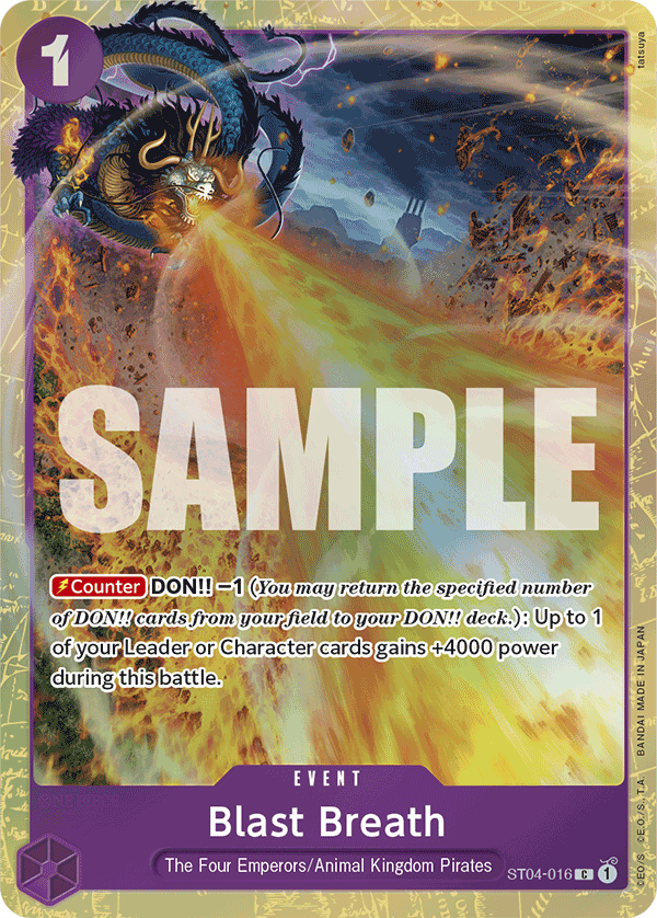 One Piece Card Game ! Carte Blast Breath ST04-016