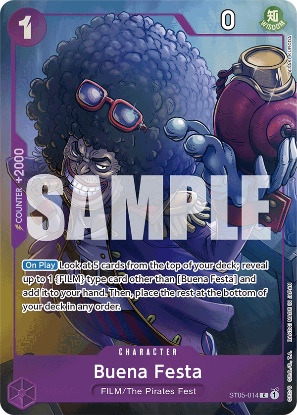 One Piece Card Game ! Carte Buena Festa ST05-014