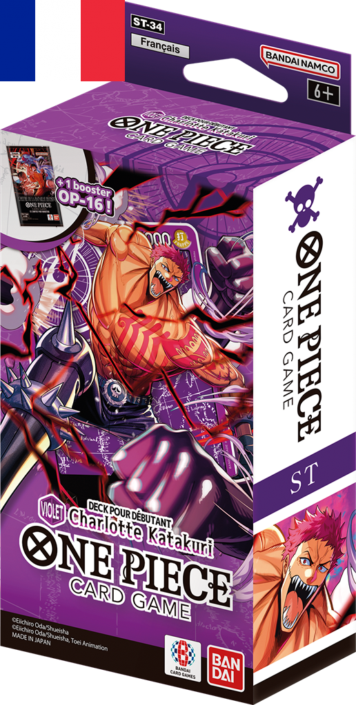 One Piece ! Deck pour Débutants "ST34" Violet - Français !
