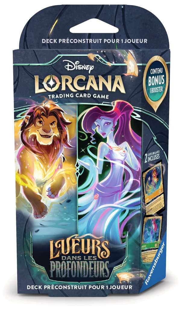 Lorcana - Deck de démarrage "Lueurs dans les Profondeurs" Chapitre 10 Simba & Megara - Français !