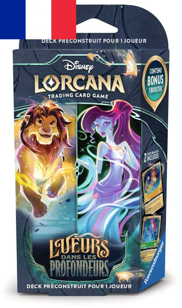 Lorcana - Deck de démarrage "Lueurs dans les Profondeurs" Chapitre 10 Simba & Megara - Français !