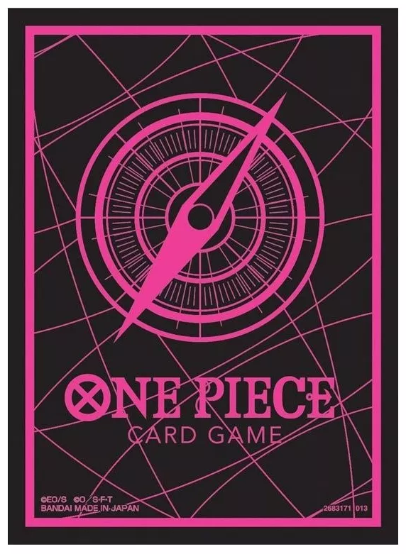 One Piece Card Game ! 70 Sleeves "Pink/Black" !