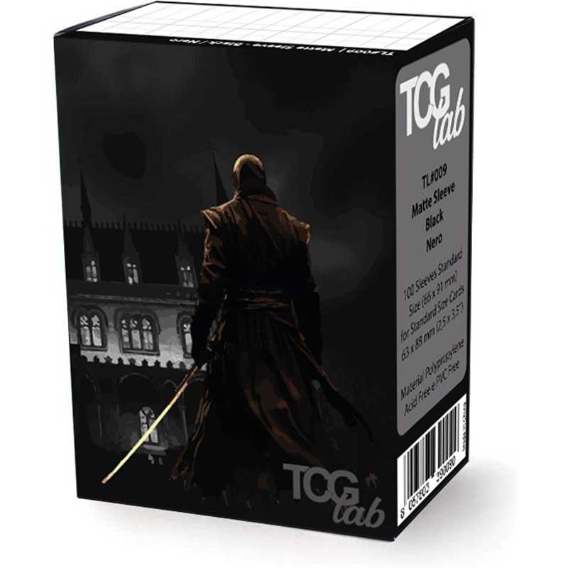 TCGlab - 100 Sleeves Format Standard Matte Ultra Clear "Noir"