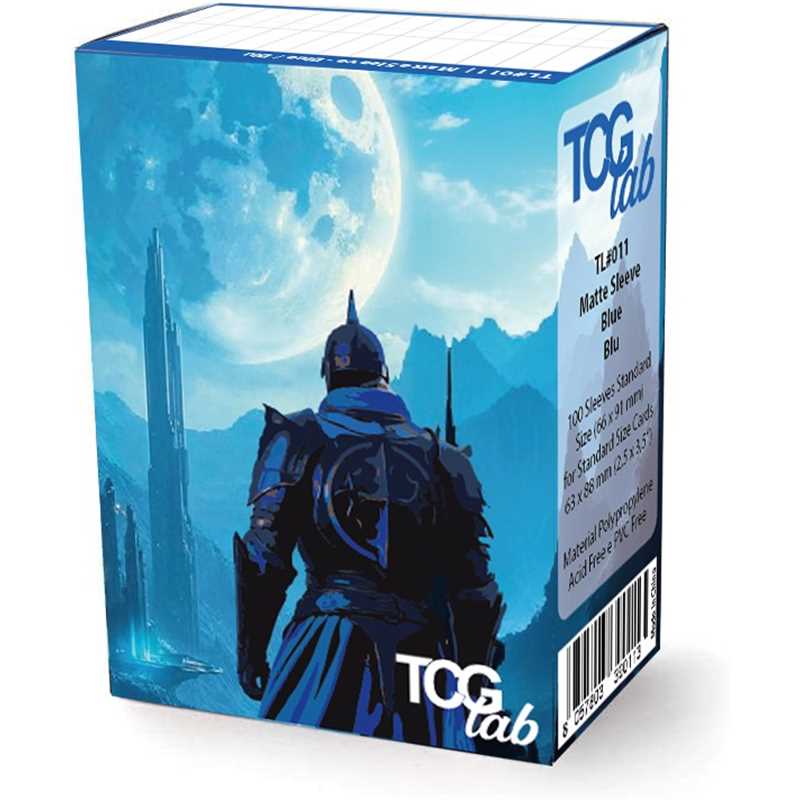 TCGlab - 100 Sleeves Format Standard Matte Ultra Clear "Bleu"