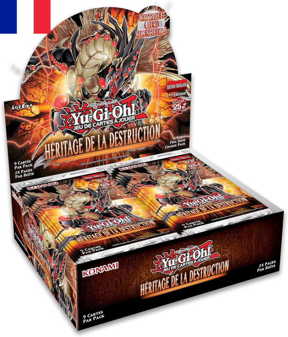 Yu Gi Oh ! Display "Héritage de la Destruction" 24 Boosters - Version Française !