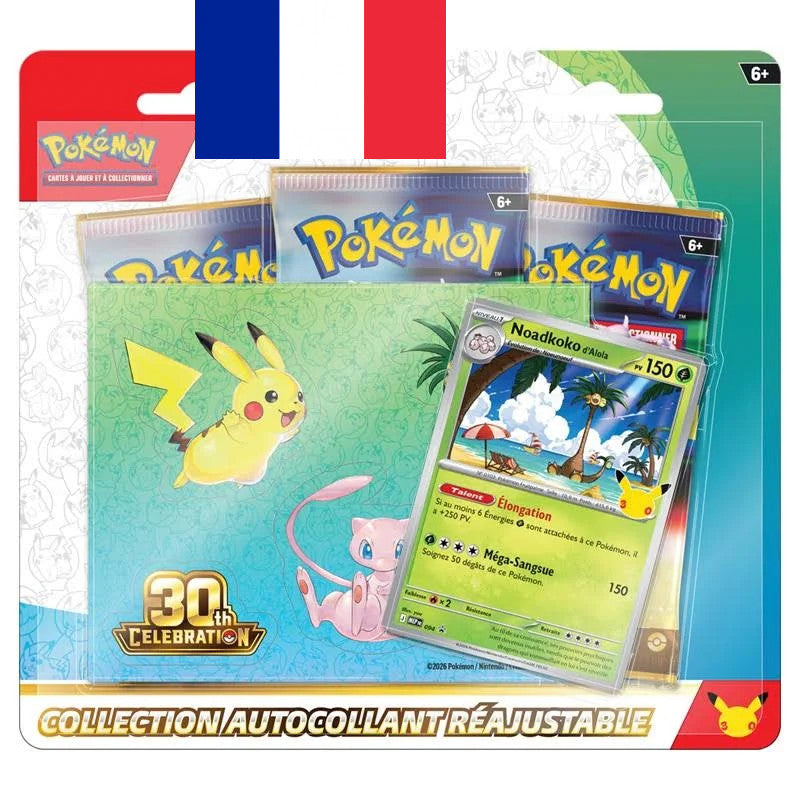 Pokémon ! Collection Autocollant Réajustable 30e Anniversaire "Noadkoko d'Alola" - Français !