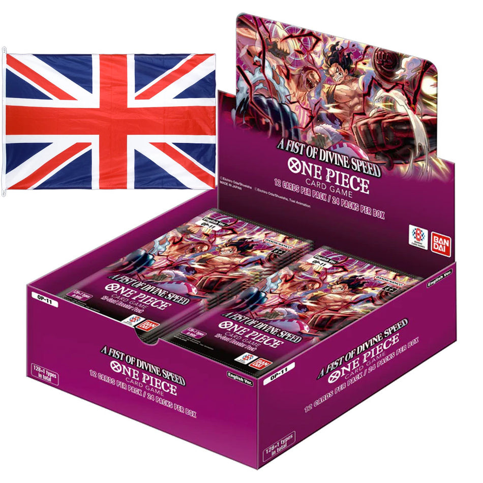 One Piece Card Game ! Display 24 boosters OP11 "A Fist of Divine Speed" Version Anglaise !