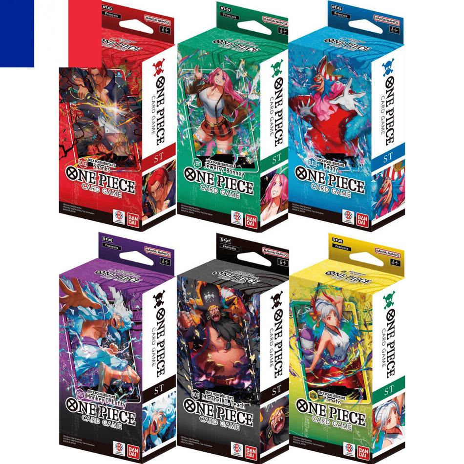One Piece Card Game ! Bundle Deck ST23 au ST28 - Version Française !