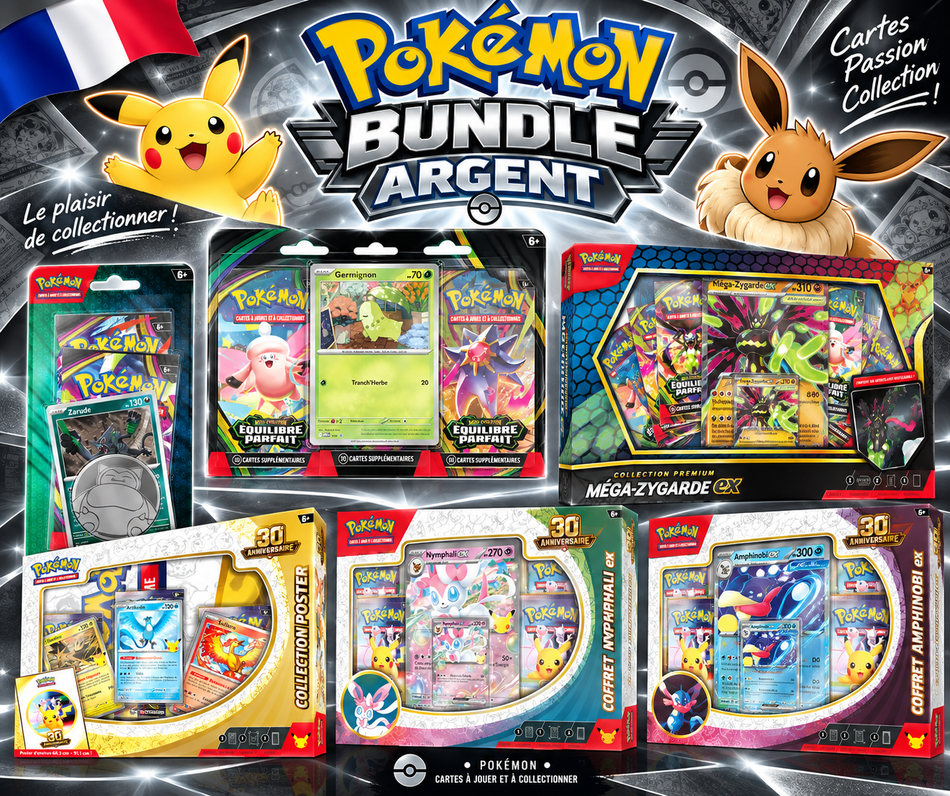 Pokémon Bundle Anniversaire 30 ans ! Argent