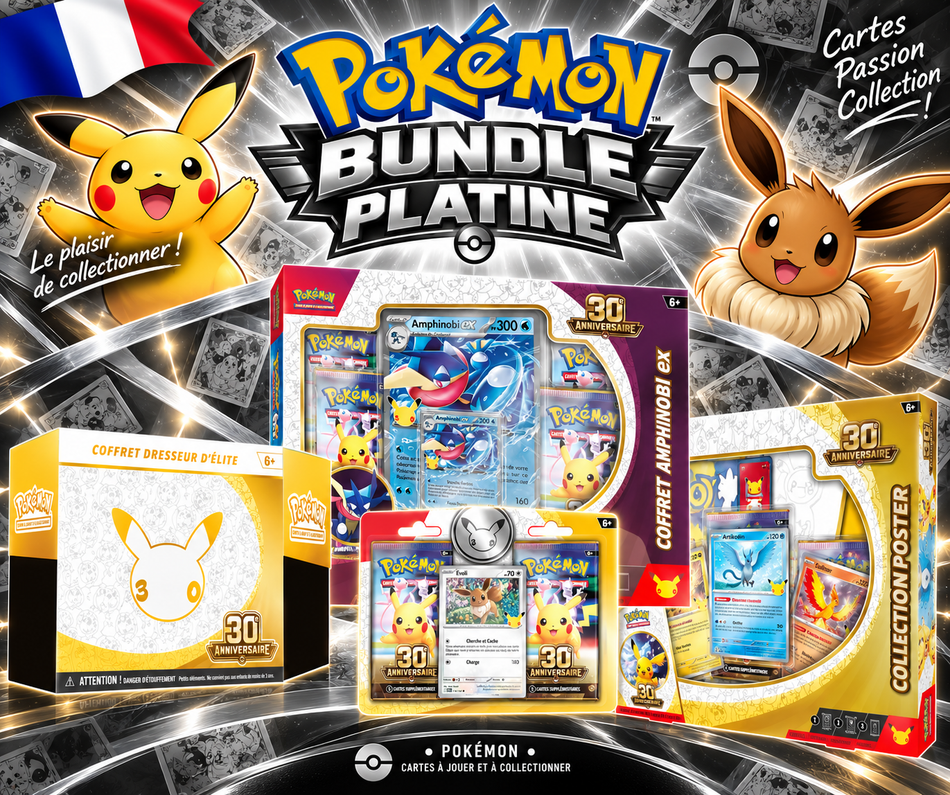 Pokémon Bundle Anniversaire 30 ans ! Platine