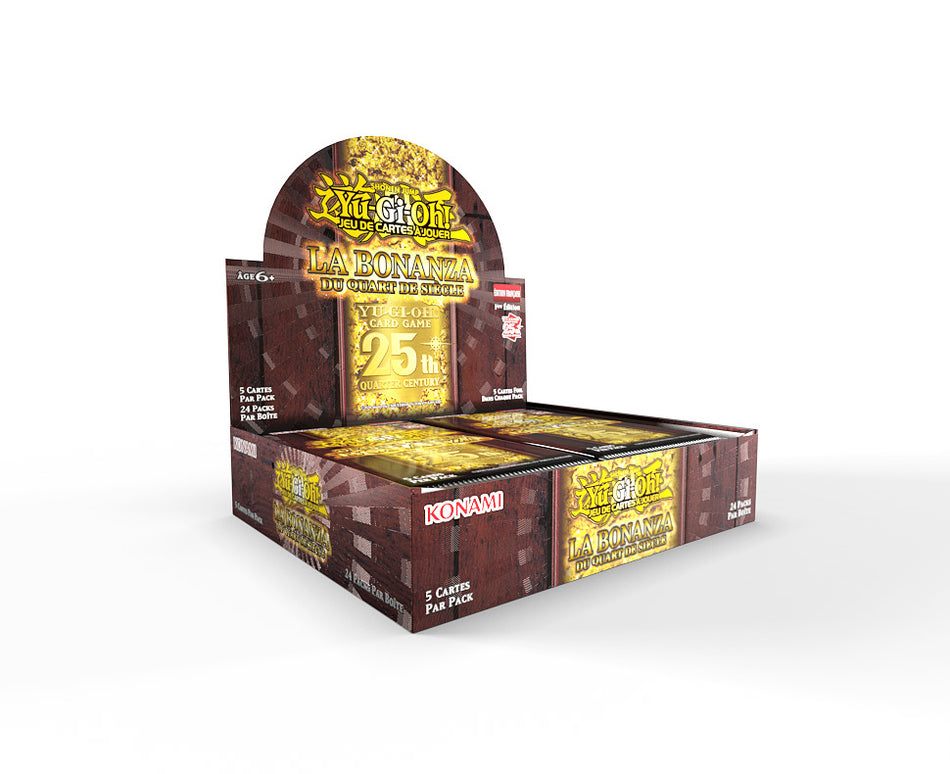 Yu-Gi-Oh ! Display "Bonanza Quart de Siècle" 24 Boosters - Version Française !