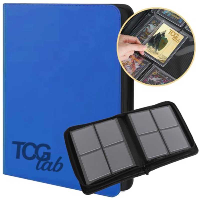 TCGLab - Album/Classeur 9 pochettes avec protection rigide (252 pochettes rigides) "Bleu" !
