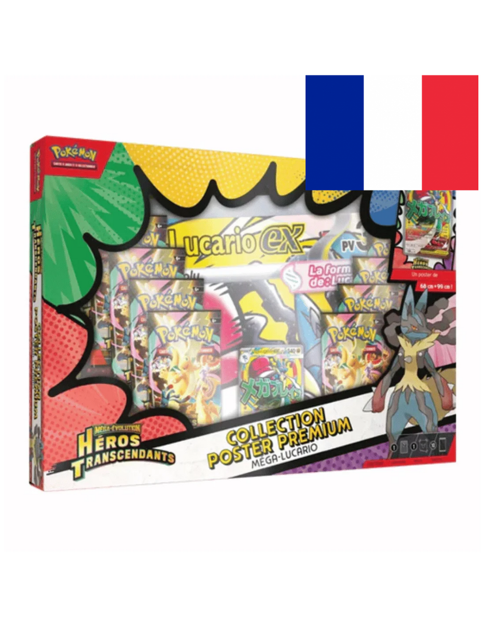 Pokémon ! Collection Poster Premium ME02.5 Héros Transcendants Méga Lucario Français !