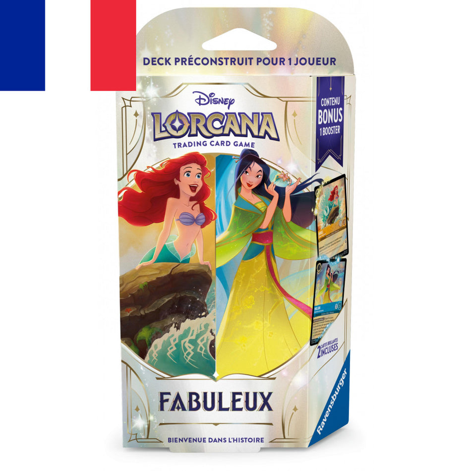 Lorcana - Deck de démarrage "Fabuleux" Chapitre 9 "Ariel & Mulan"- Français !