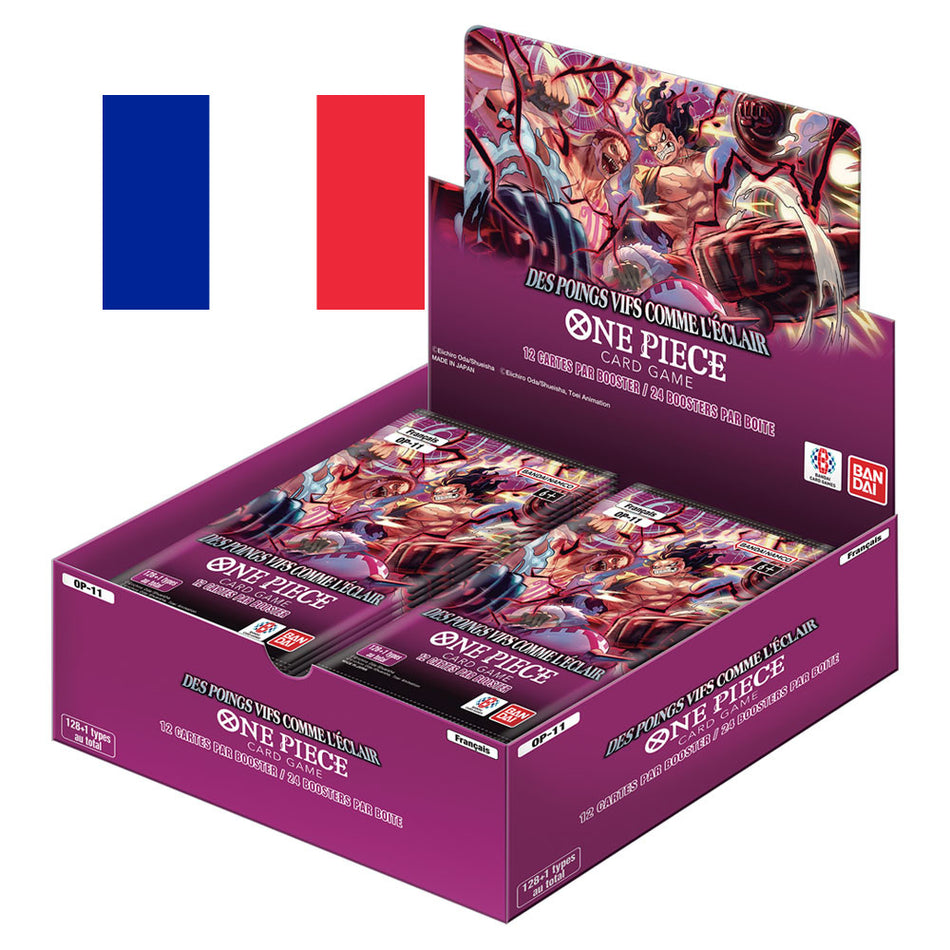 One Piece Card Game - Display 24 Boosters OP11 "Des poings vifs comme l'éclair" Version Française