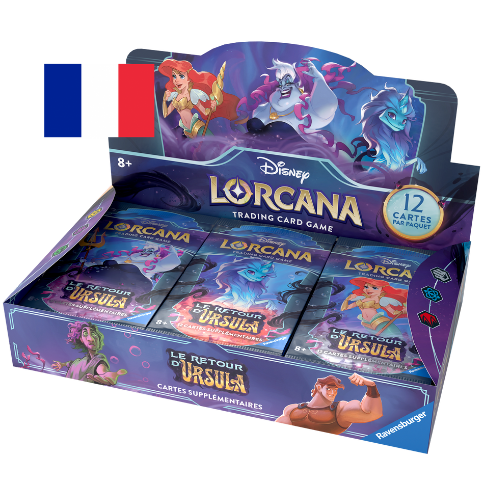 Lorcana Disney ! Display 24 Boosters Chapitre 4 "Le Retour d'Ursula" Français !
