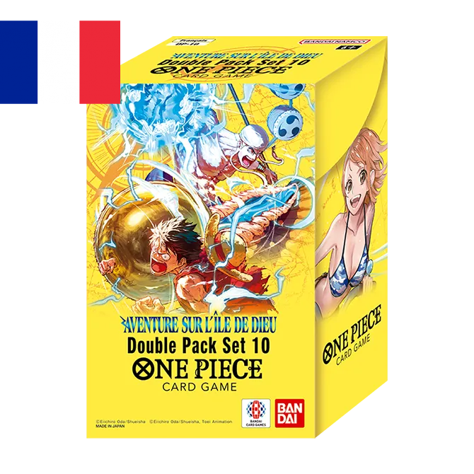 One Piece Card Game ! Double Pack Set 10 "Aventure sur L'Ile de Dieu" OP15/EB04 - Français !